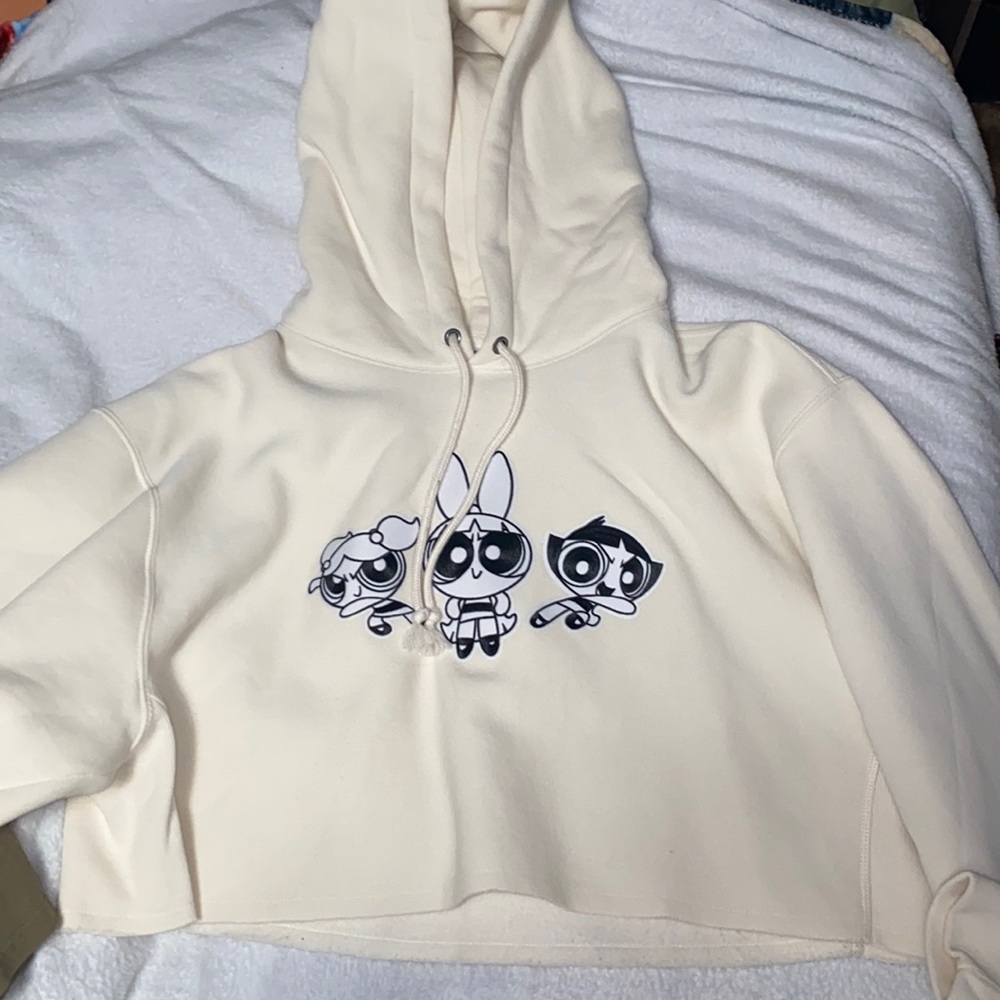 Powerpuff Girls x Champion Cropped Hoodie